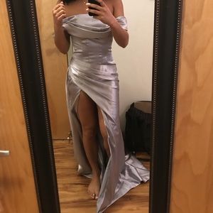 Silver Prom Dress